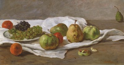 Apples, pears and grapes by Gustave Courbet